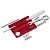 Фото 2: Набор инструментов SwissCard Nailcare, красный (Victorinox 7770.55)